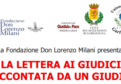 Conferenza-spettacolo “La lettera ai giudici raccontata da un giudice”